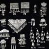 Liangshan Yi & Southeast Guizhou Miao Silver and Aluminum Ornaments for DIY Clothing Accessories