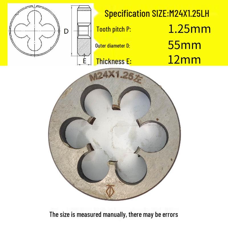 Kulatá vratidlo M24-M26 x 0,5-3 mm, Chod vpřed/vzad, Pravý/Levý závit