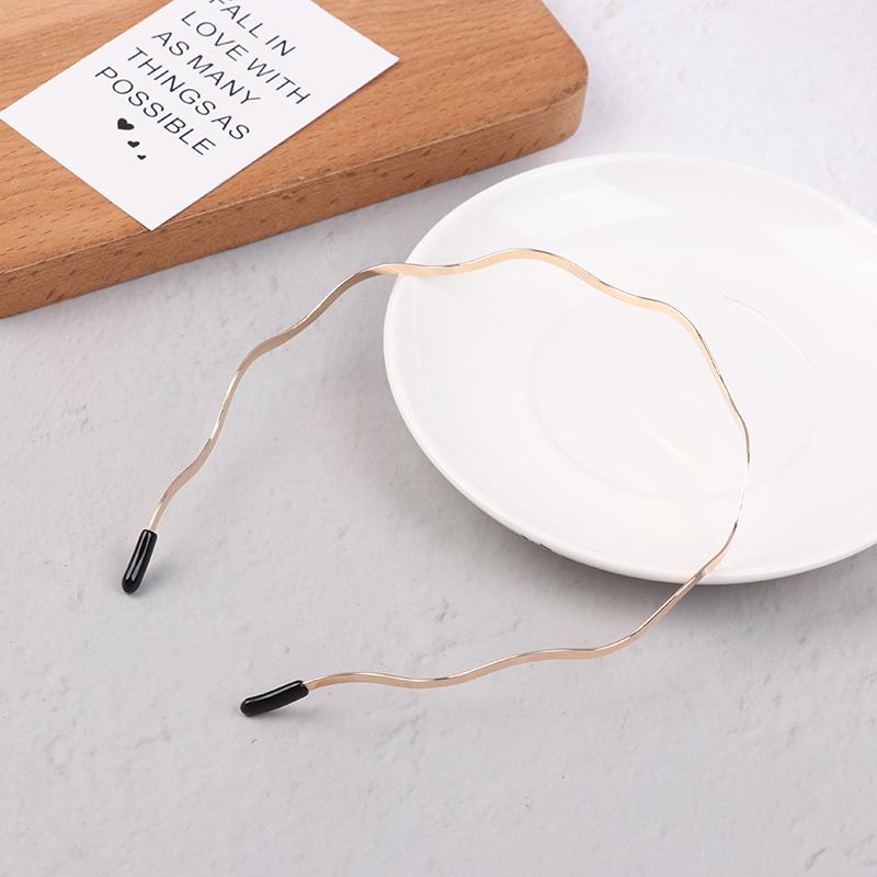 Γυναικείες Χρυσές Μεταλλικές Κυματιστές Μπάντες Μαλλιών Γεωμετρικές Λεπτές Στέκες Κομψό Κεφαλόδεσμο Για Καθημερινή Έξοδο Πάρτι