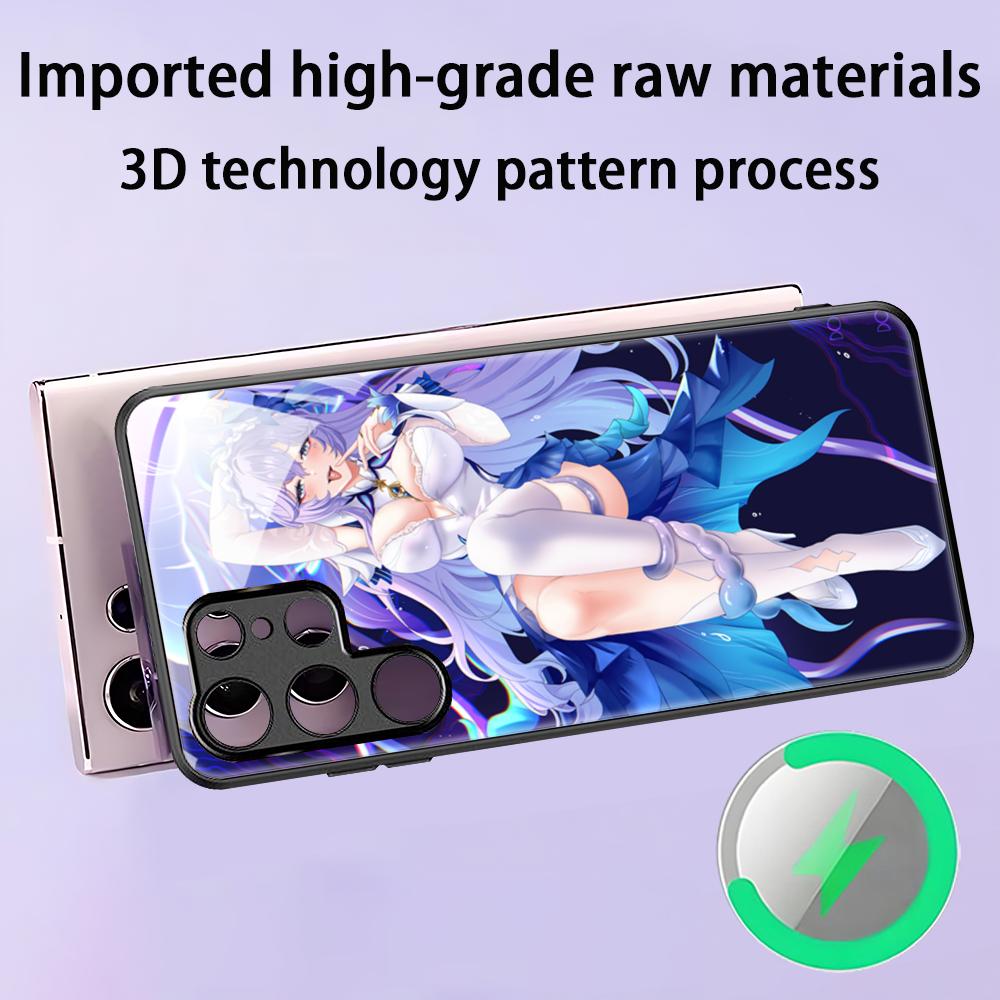 Game Wuthering Waves Cantarella New Phone Case For Samsung S25 S24 S23 S22 S21 S20 Plus Ultra Note20 Glass Magnetic Case