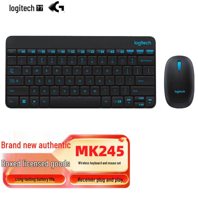 Logitech MK245 Nano Wireless Keyboard and Mouse Combo