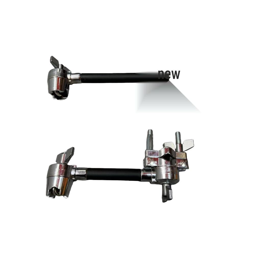 Multi-functional Drum Rack Extension with Double Head Tom-tom and Universal Clamp for Percussion Instruments