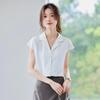 Taluoman French Style Chiffon Short-Sleeve Blouse