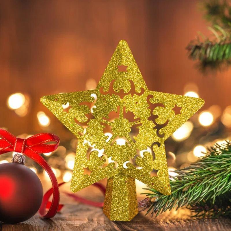 Rotating LED Snowflake Projector Tree Top 3D Sparkling Christmas Light Suitable for Ceiling Projection Holiday Tree Decoration