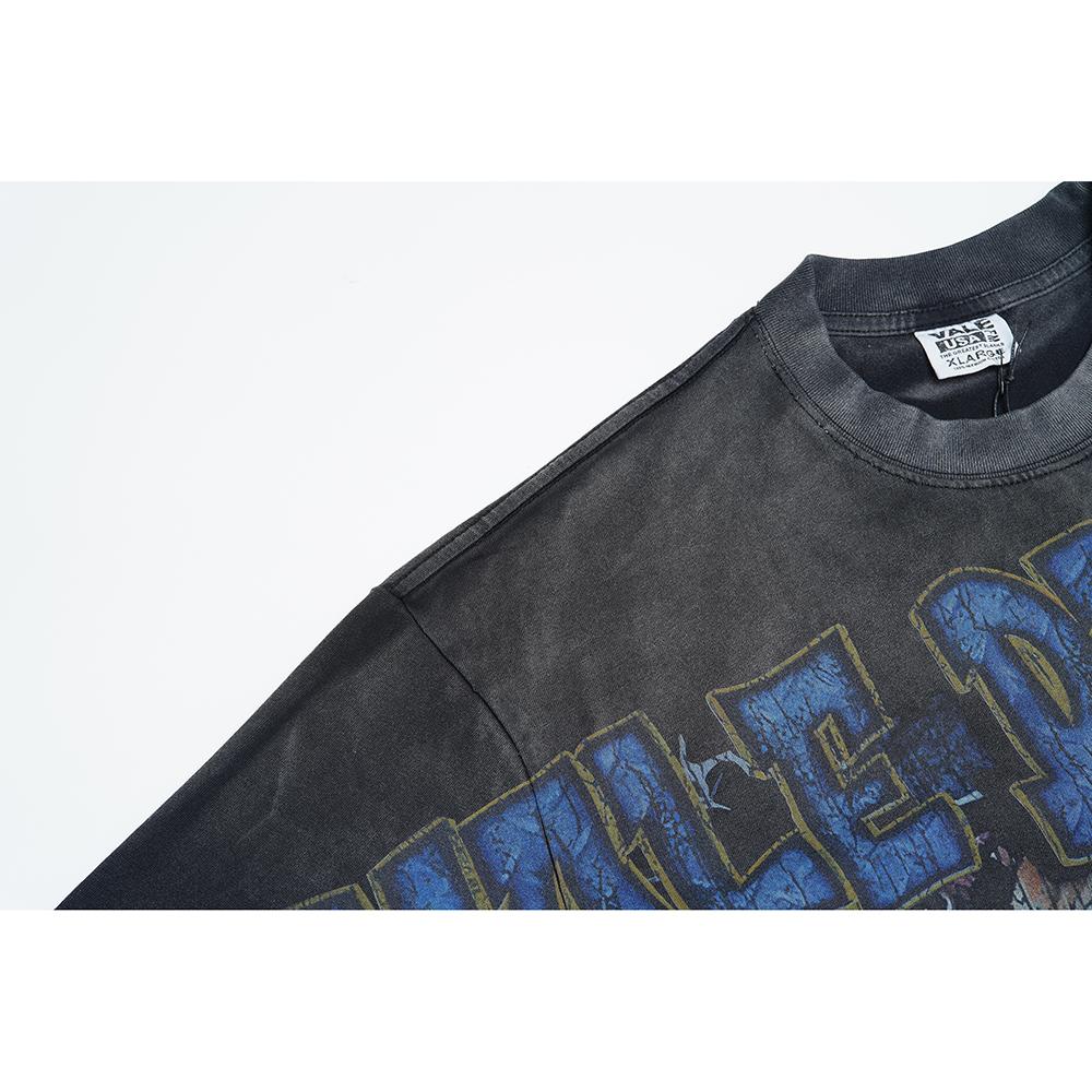 V531 Vale Forever Valley Sport VAKTHUND STOR T-SKJORTE Sommer Street Trendy T-skjorte