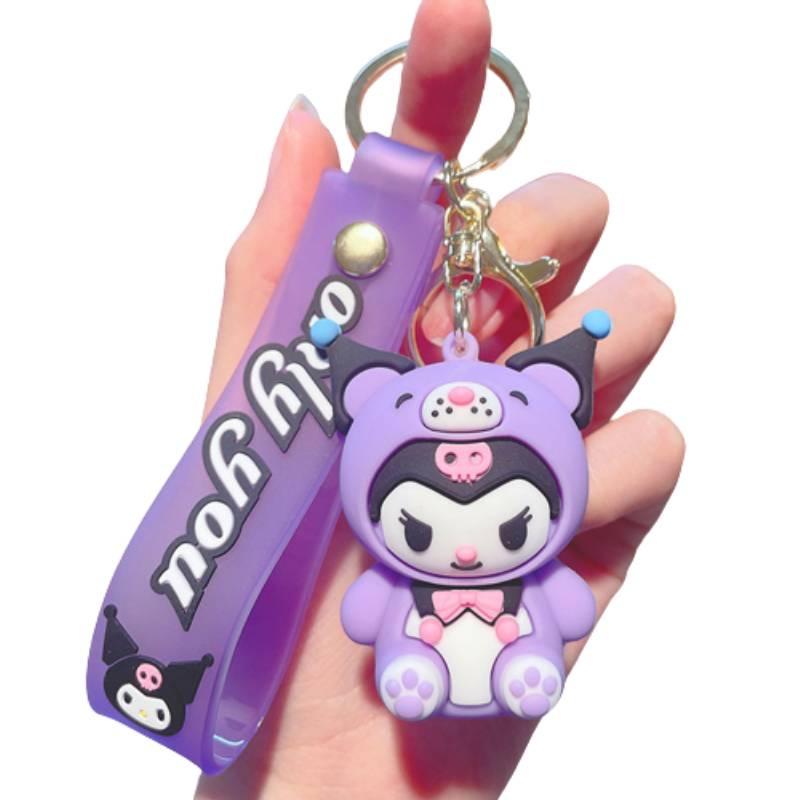 Schöner PVC Sanrio Charakter Schlüsselanhänger Taschenanhänger Autoschlüsselanhänger Geschenk