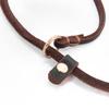Real Leather Dog Slip Lead Dog Leash Pet Training Leash Cinch Leash Designed for Small Dogs Cats No-Pull Slip Leash and Collar Designed for Puppy