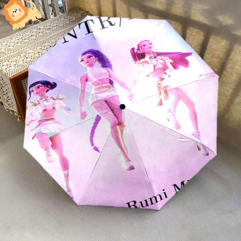 Ink: Mystical Tattoos Glow Night Folding Umbrella Suitable for All Seasons Suitable for All Seasons Umbrella Gift Sun Umbrella