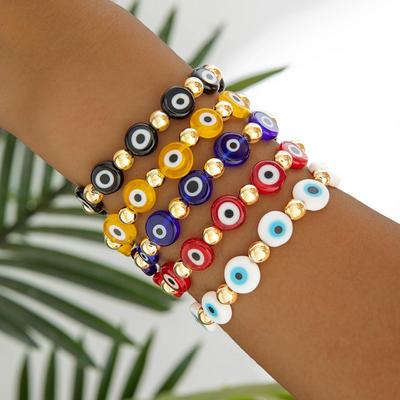 Popular Fashion Classic Devil's Eye Beaded Bracelet for Women, Creative and Personalized Unique Beaded Bracelet for Women