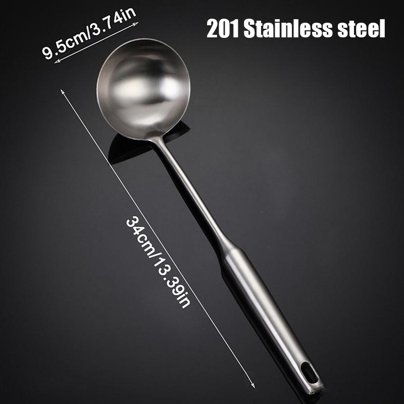 Hot Sale 304/201 Stainless Steel Spatula And Spoon Heat Insulation Hollow Handle Cookware Kitchen Utensil For Family