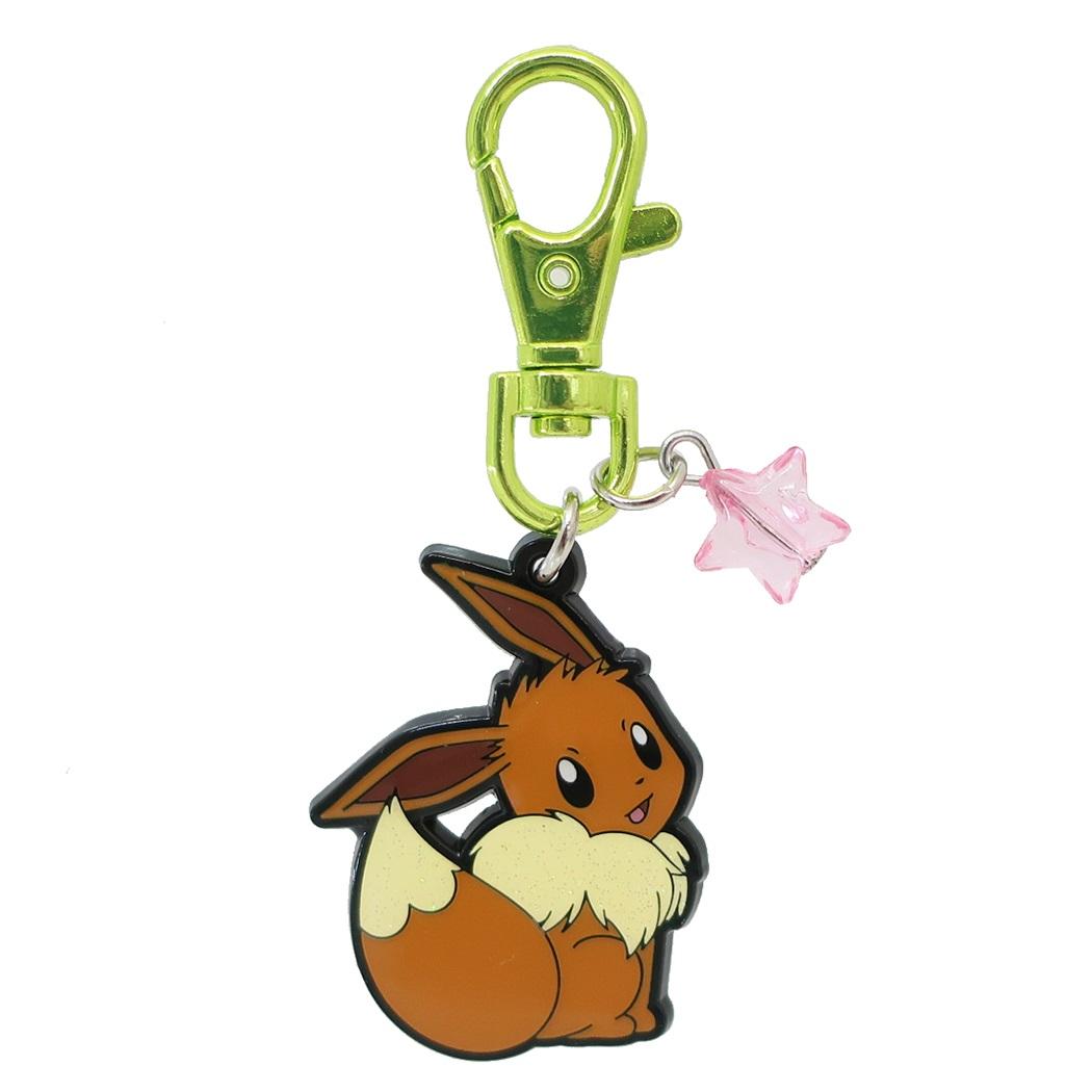 Pocket Monster Key Holder Glittery Metal Keychain Eevee Female Form Pokemon SK Japan Gift Character Goods Mail Delivery Available Cinema Collection