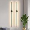 LED Wall Sconce - NETTLIFE - 100 Cm - 8W - Warm White 3000K - Black Metal