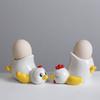 Porcelánové držáky na vejce Roztomilý a pevný design kuřete nebo kachny Podnos na vejce Ideální pro rodinné brunche nebo setkání s přáteli