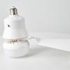 E26 Base Small Ceiling Fan Small White Ceiling Fan Remote Control Dimmable LED Socket Fan Light for Closet Dressing Room Kitchen