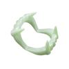 Novelty Gag Fangs Fake Teeth for Cosplay Party Halloween Tricky Playset Practical Joke Prank Toy for Halloween Festival OneSize Green