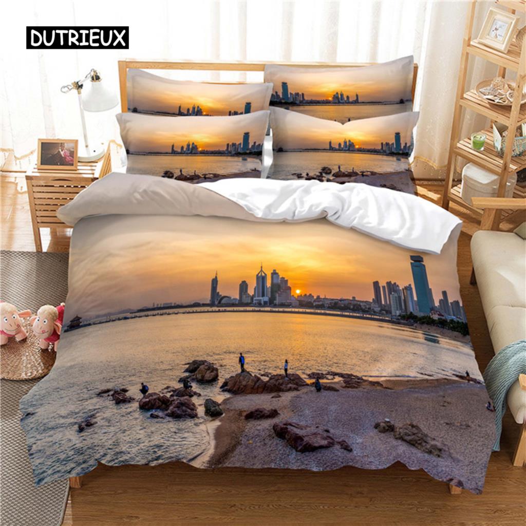 Beautiful  Scenery Bedding Set Duvet Cover Set 3d Bedding Digital Printing Bed Linen Queen Size Bedding Set Fashion Design