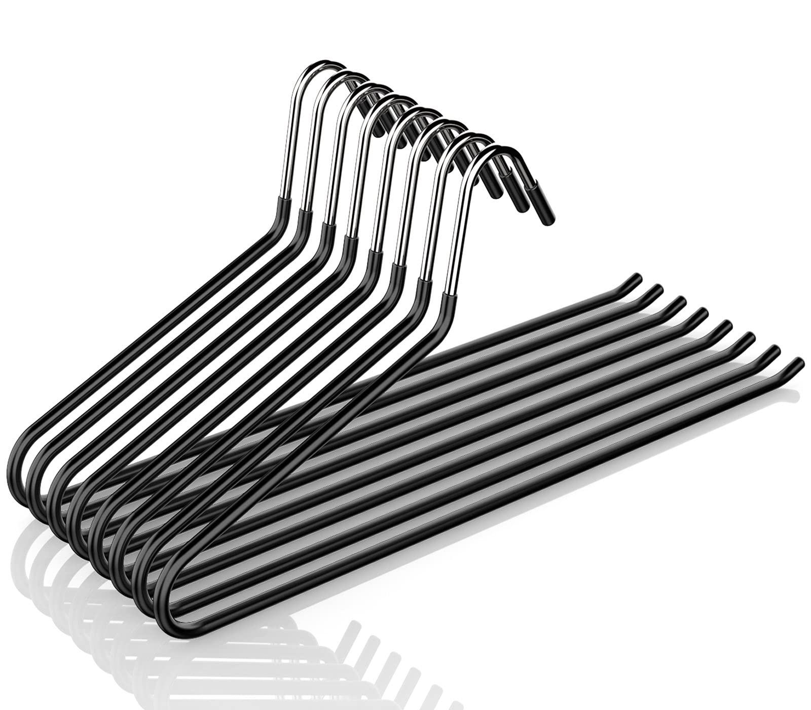 

CLEKOD Trouser Hanger for Single No Suitable for Denim and Long Sturdy Non-Slip Slacks, Pants, Marks, Skirts, Space-Saving, чёрный