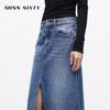 MISS SIXTY Women's Sun Protection Retro Slit Denim Long Skirt