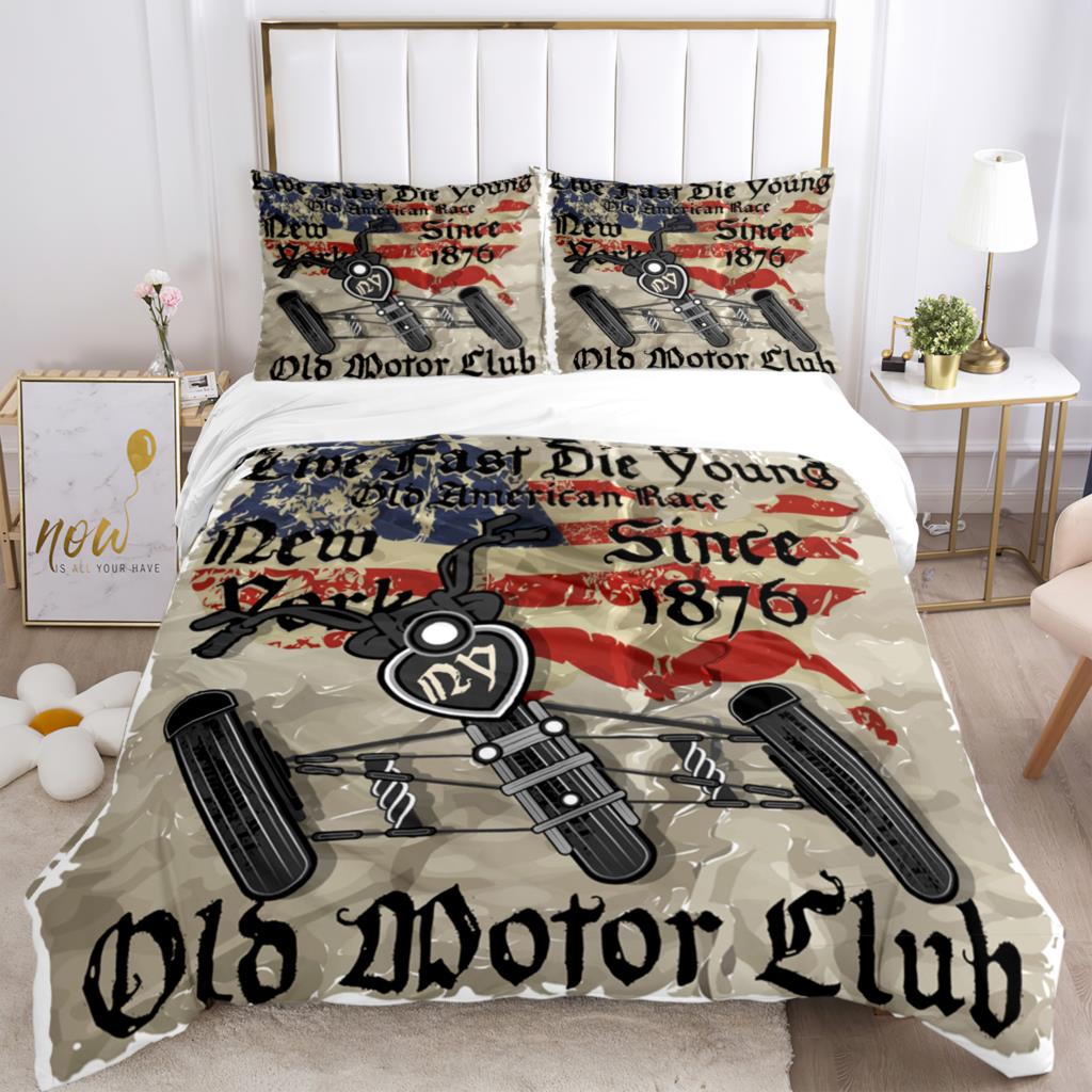 Hd Print Skull Art - Themed Three - Piece Fashion Bedding Set With Quilt Covers Pillowcases And Pillow For Children And Adults