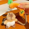 Plush Soft Marmot Phone Keychain With Cartoon Theme For Backpack Gift And