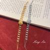 Italian Handmade Brushed Camellia Point Diamond Bracelet High-End Light Luxury French Flower Jewelry Live Broadcast
