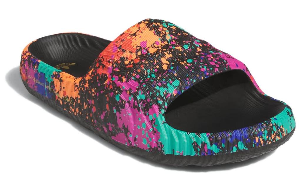 adidas Adilette 22 Slide 'Black Paint Splatter' IF1438