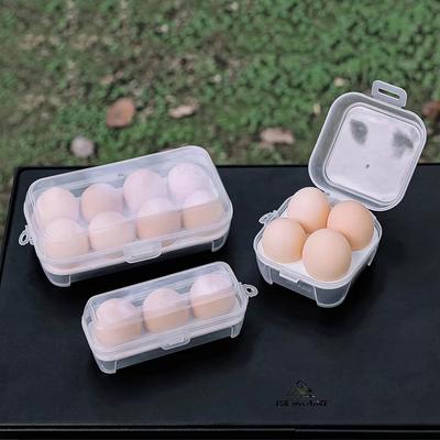 1 pz Scatola Porta Uova Antiurto da Esterno Portatile da Campeggio Vassoio per Uova Infrangibile Casa Plastica Scatola di Protezione Viaggio Infrangibile