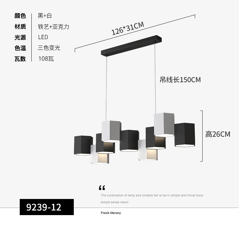 Candelabru Designer Modern Suspensie Iluminat Candelabre Sufragerie Lampă suspendată Mese nordice Lumini interioare LED