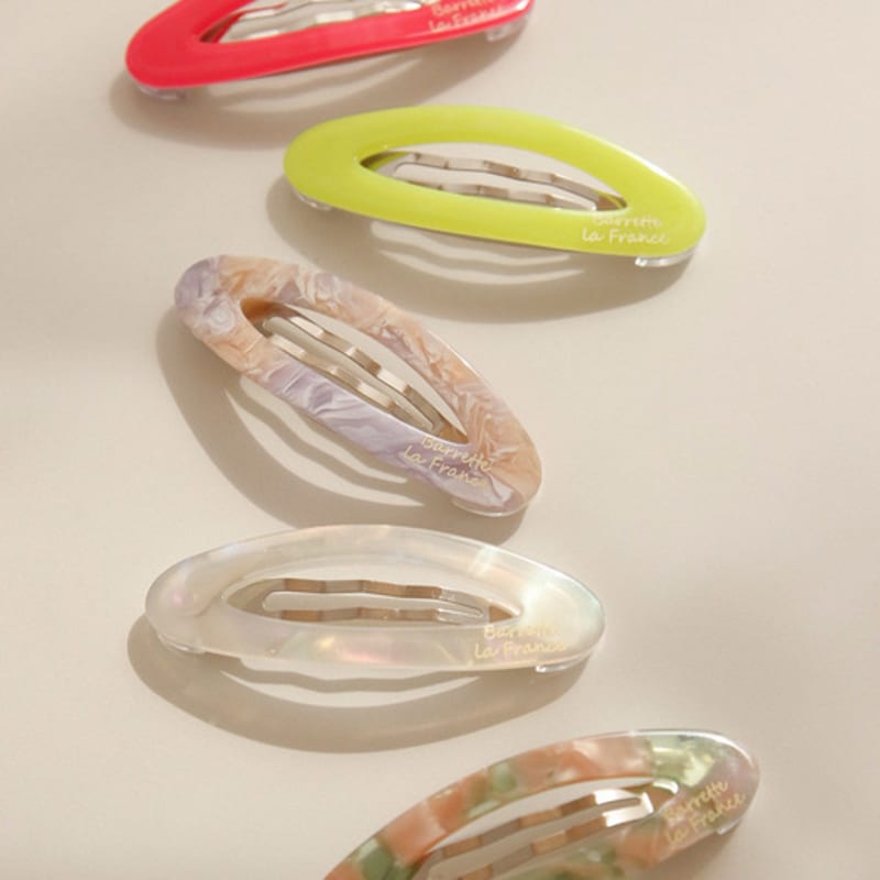 

J.Lauren French Marble Donut Mini Hair Pin H01152 Marble Purple