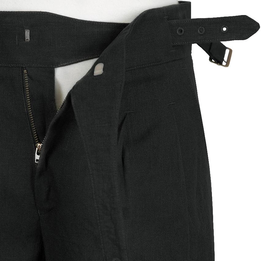 Solti 8S Linen Gurkha Trousers (Black)