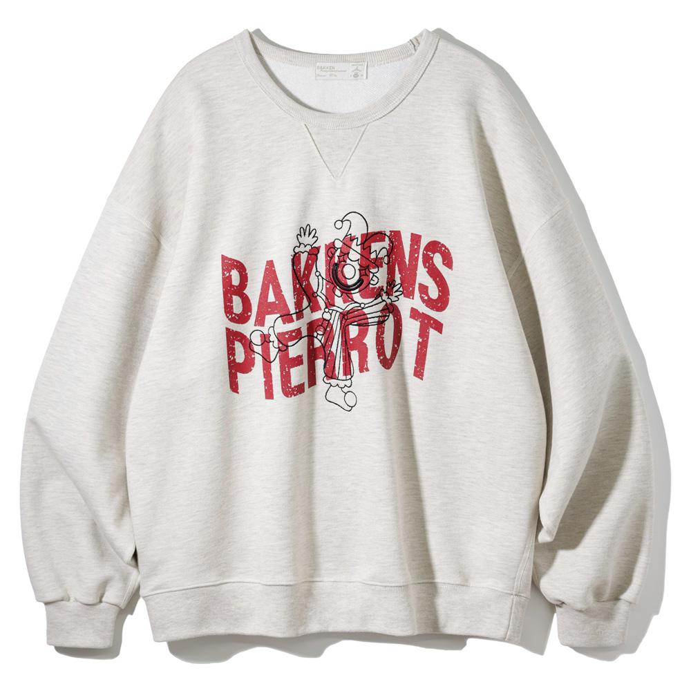 Baken Pierrot Винтажная толстовка Bk5985_Овсяный Oatmeal/2
