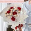 30Pcs Acrylic Chocolate Candy Holder Clear Chocolate Box Plastic Round, Chocolate Holder for Bouquet Flower Packaging Support Rack Candy Holder