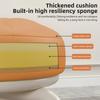360° drehbarer Rollhocker Hohe Elastizität des Schwamms Stumme Räder Runder Hocker Lederoberfläche Wasser- und schmutzabweisend Niedriger Hocker