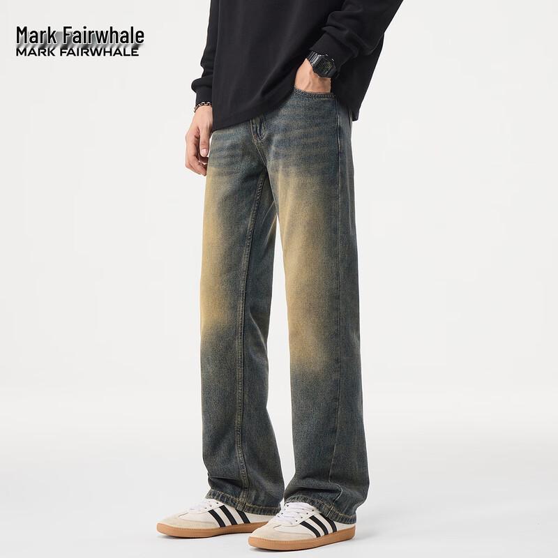 

Мужские джинсы прямого кроя с потертостями Mark Fairwhale 36