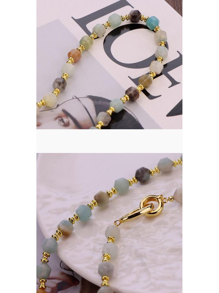 Exquisite Women's Light Luxury Natural Amazonite Necklace