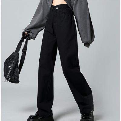 Vintage Spring 2022 Womens Fashion High Waist  Women's Wide Leg Jeans Baggy Woman Denim Cargo Pants Jean Mom Jeans Trousers