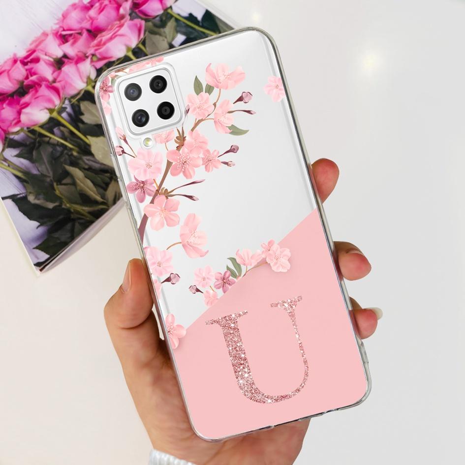 Hülle Für Samsung A22 5G Hülle SM-A226B Weiches Klares Silikon Niedliche Buchstaben Handyhülle Für Samsung Galaxy A22 4G A22S 5G Hüllen Bumper