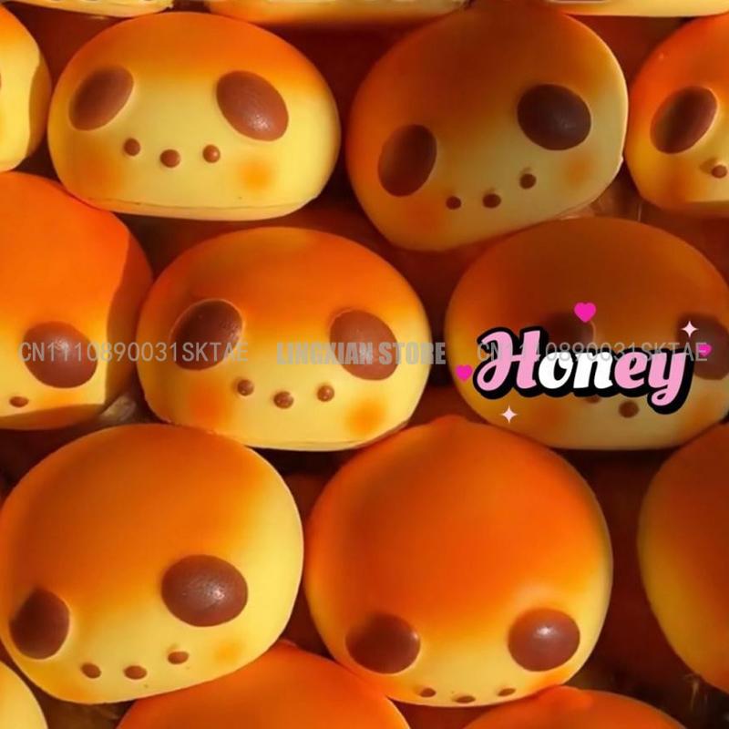 Cute Bread Squishy Slow Rising Squeeze Fidget Toys Funny Stress Relief Anti-Stress Pinch Mochi Squishy Toy For Kids Adult Gift