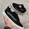 Shop Knu skool schwarz und grau Low-Top Board-Schuhe Street Fat Bread Sportschuhe Freizeit