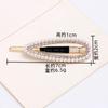Pearl Hairpin, Advanced Sense, Exquisite Women'S English Alphanumeric Text Hairpin, Female Side Clip, Word Clip