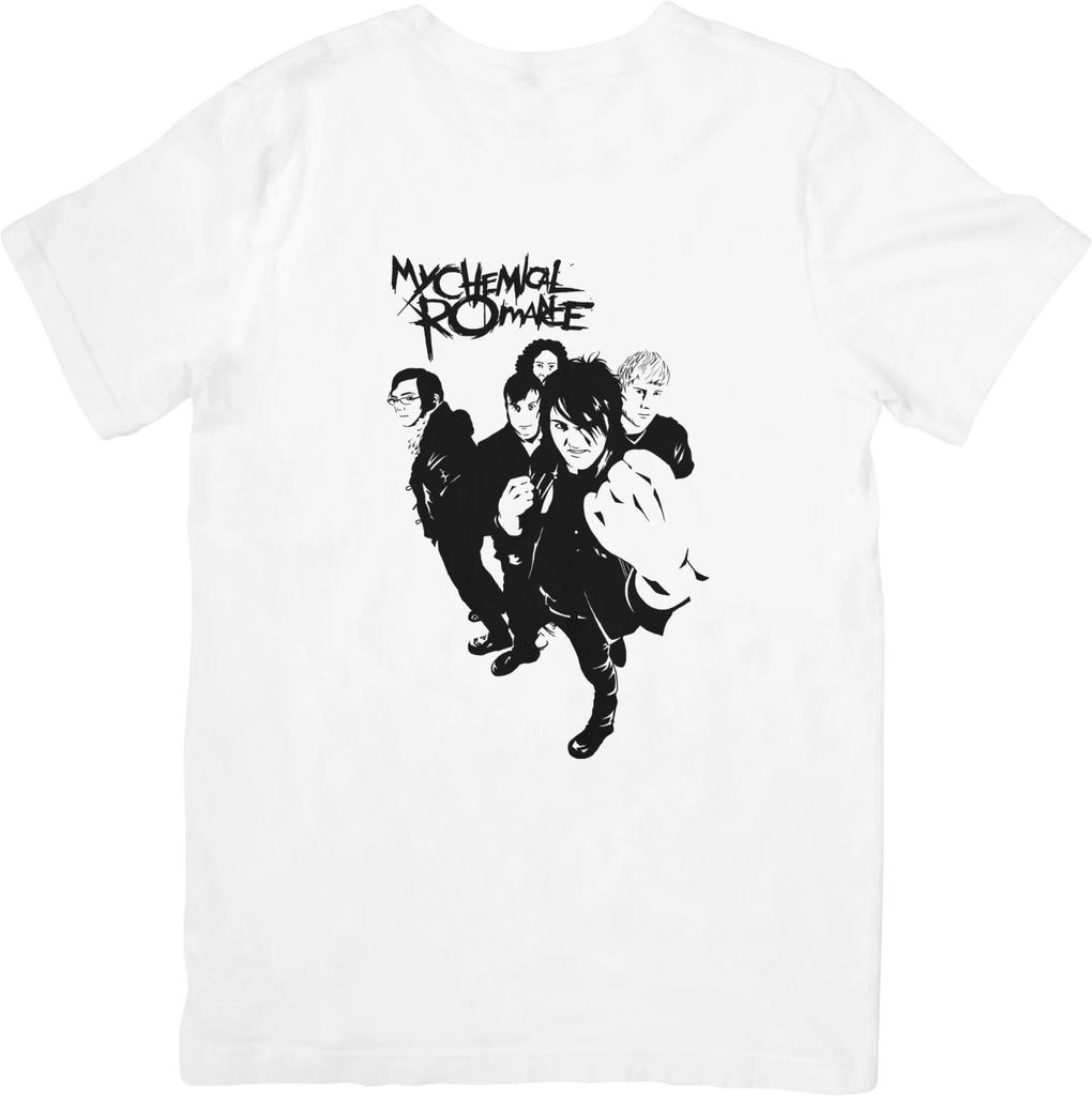 My Chemical Romance Music Fit for Men & Women Quality Cotton T-Shirt White.