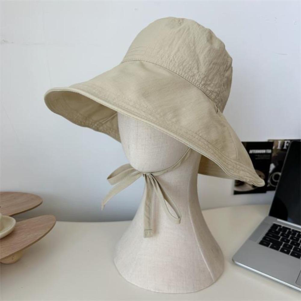

Шляпа-панама с широкими полями, кружевная завязка, корейский стиль, уличная, для рыбалки, от солнца, шляпа-ведро, лето хаки
