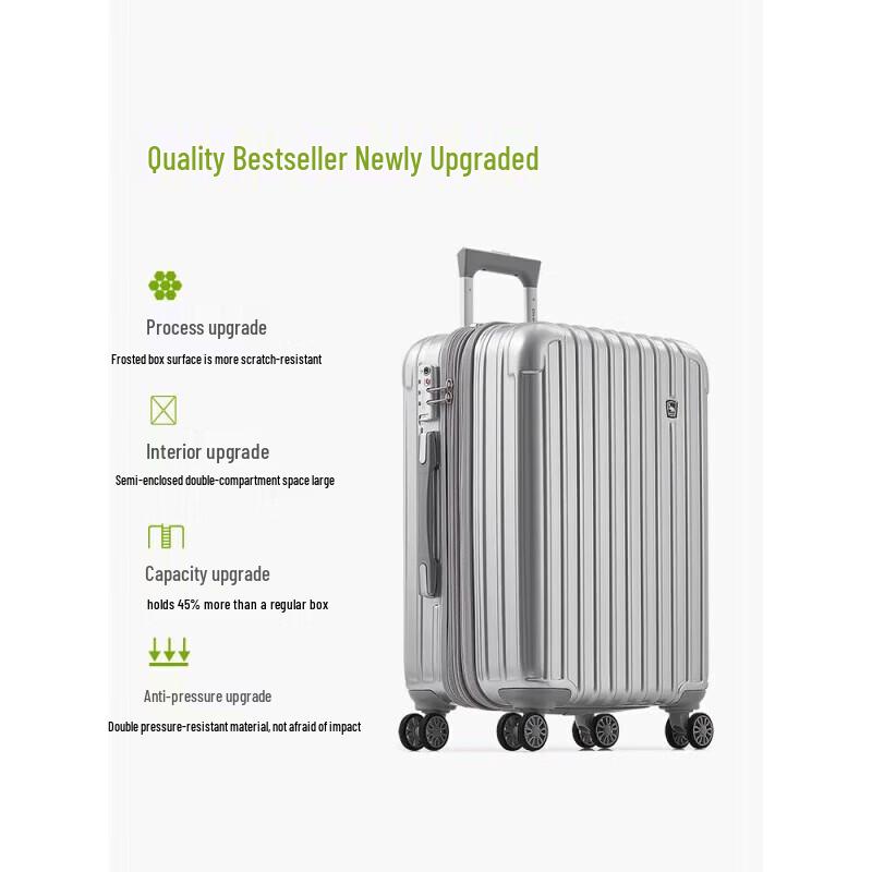 OIWAS 20-inch Expandable Hardside Carry-On Suitcase