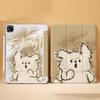 Suitable for iPad 11 Inch Cartoon Puppy Y Folded Edge Sticker Tablet Protective Case iPad Pro13 Acrylic with Pen Slot
