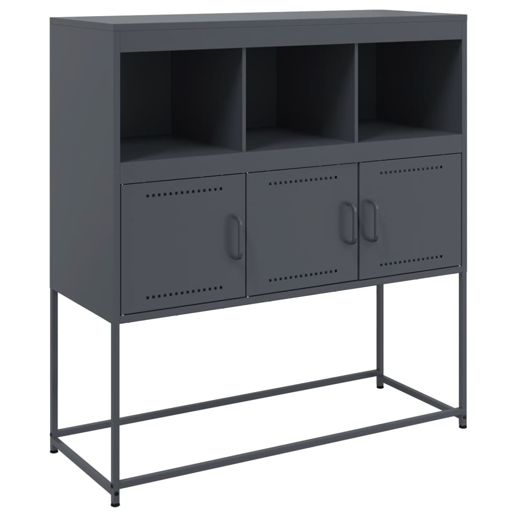 Sideboard Anthracite 100.5 x 39 x 107 cm Steel