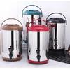 Stainless Steel Double-Layer Insulated Beverage Bucket with Faucet for Milk, Tea, Coffee, or Soy Milk