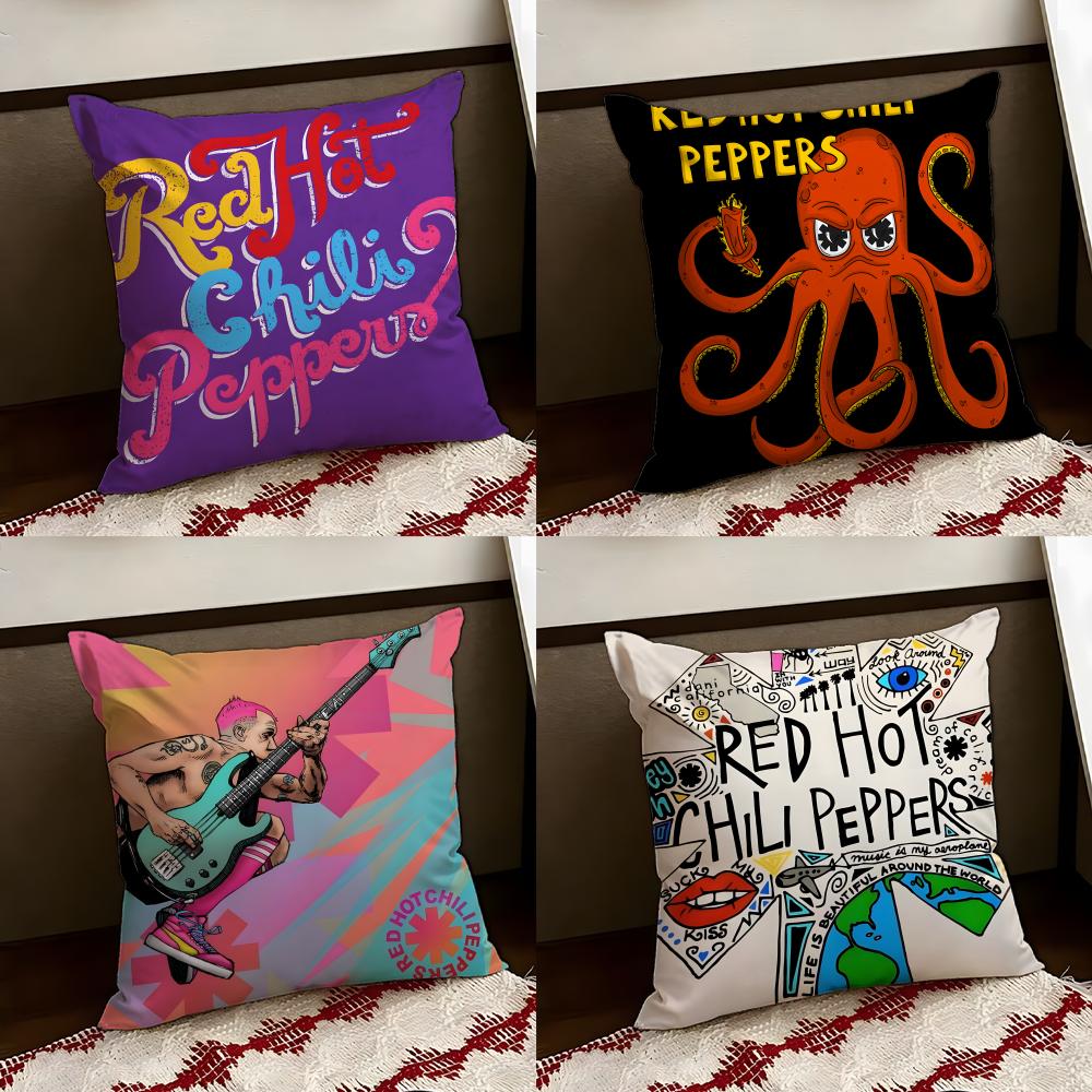Band RRed Hot CChili Peppers Cushion Cover Reversible Soft Durable Pillow Cover Home Car MultiScene Use for Daily Comfort