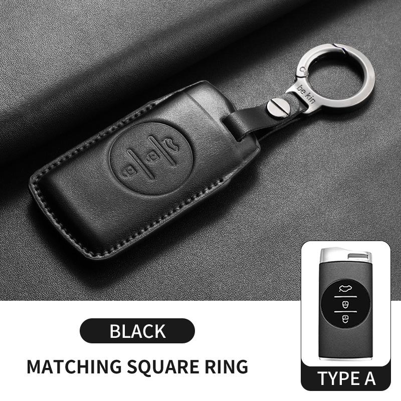 Fit For Chery Auto Tiggo 7 8 Arrizo 5 Pro Gx 5X Eq7 Exeed Series Rx Jaecoo J7 J8 Omoda 5 C5 Genuine Leather Auto Intelligent Key Fob Case Cover