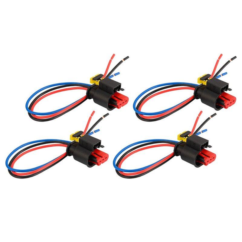 

71752816 4pcs 3-Pin Ignition Coil Plug Wiring Harness Fit For Fiat Stilo Panda Idea Grande Punto Bravo Linea