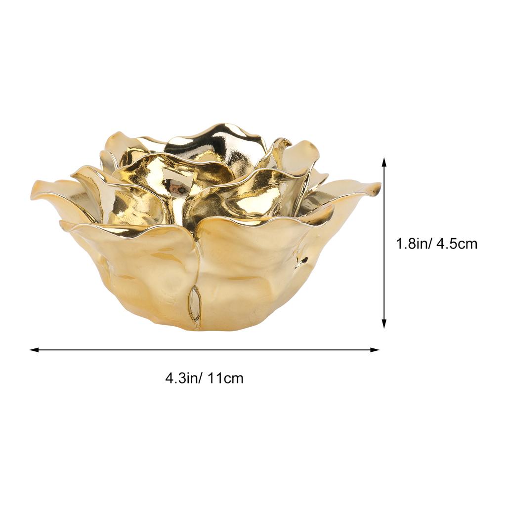 Flower Candlestick Decorations Candleholder Ornament Delicate for Dining Room Household Iron Wrought Elegant